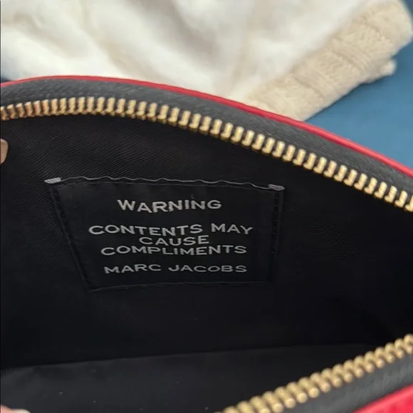 Marc Jacobs Red Beauty Bag - Picture 4 of 5
